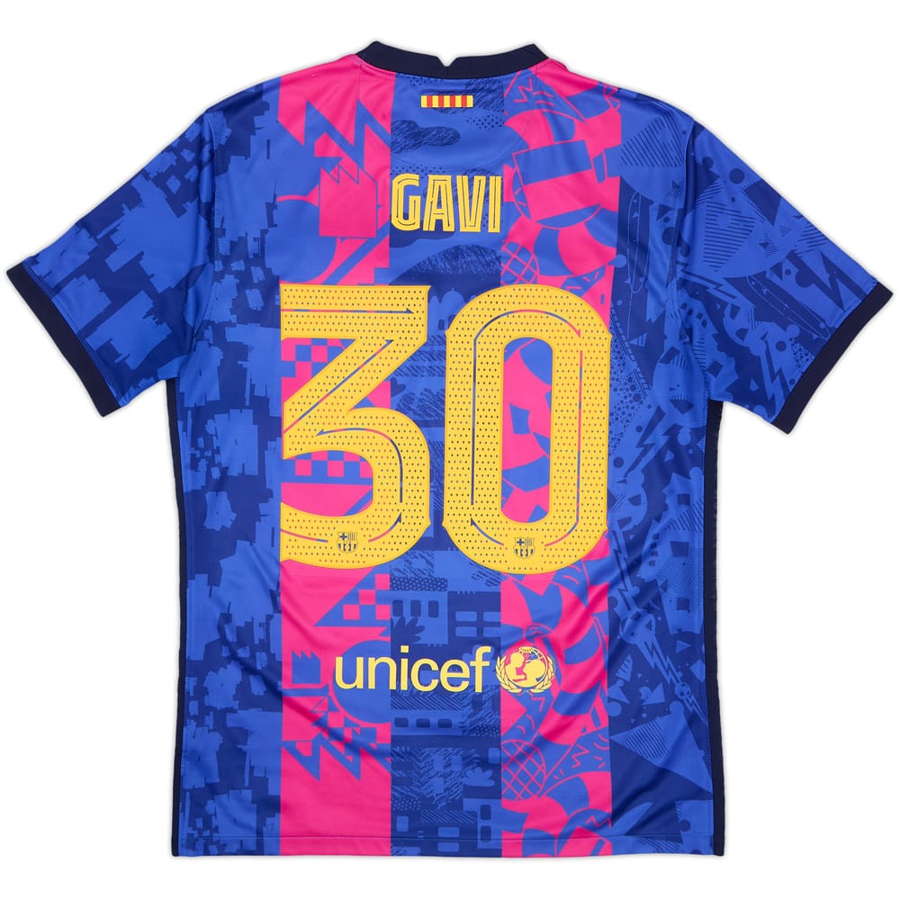 2021-22 Barcelona Third Shirt Gavi #30 - 6/10 - (M)