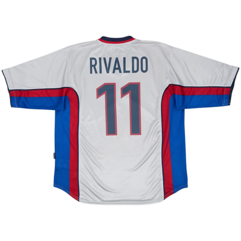 1999-01 Barcelona Away Shirt Rivaldo #11 - 8/10 - (XL)