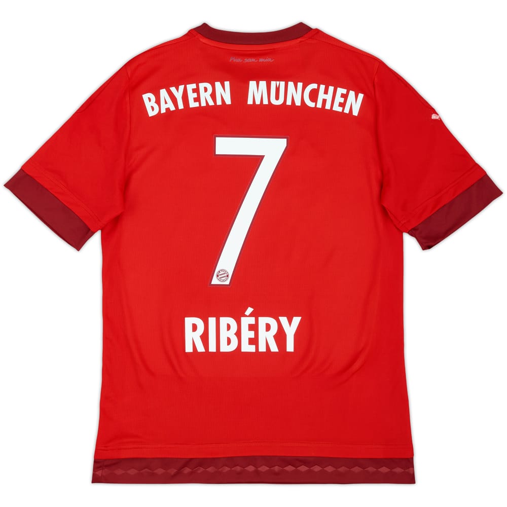 2015-16 Bayern Munich Home Shirt Ribery #7 - 9/10 - (XL.Boys)