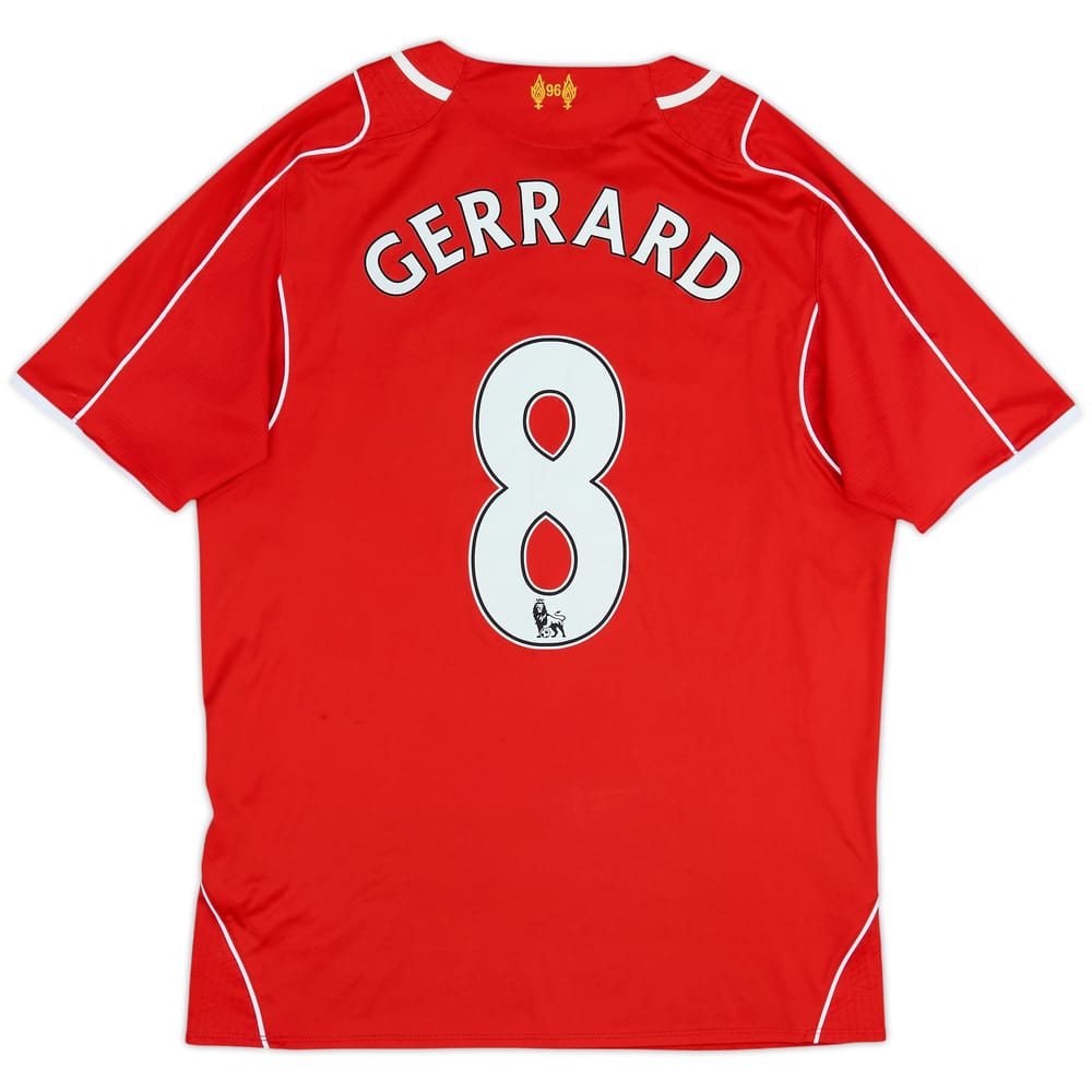 2014-15 Liverpool Home Shirt Gerrard #8 - 6/10 - (M)