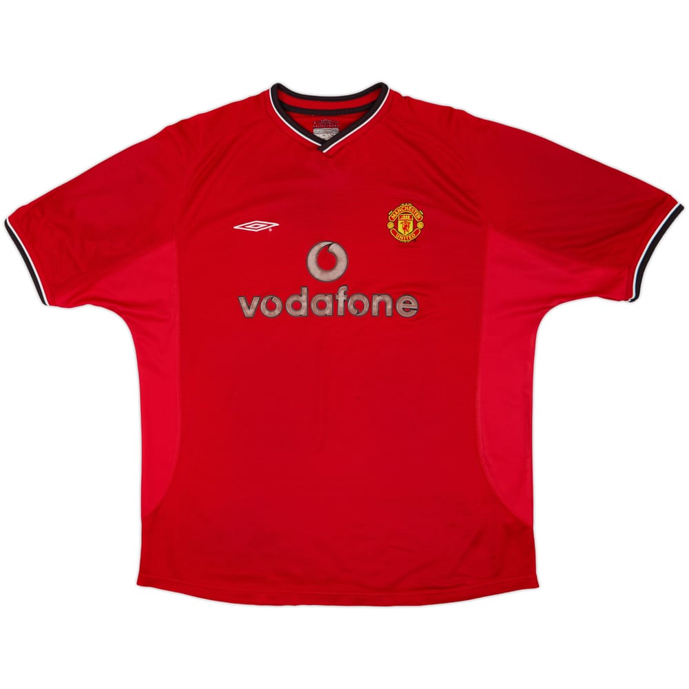 2000-02 Manchester United Home Shirt - 4/10 - (XL)