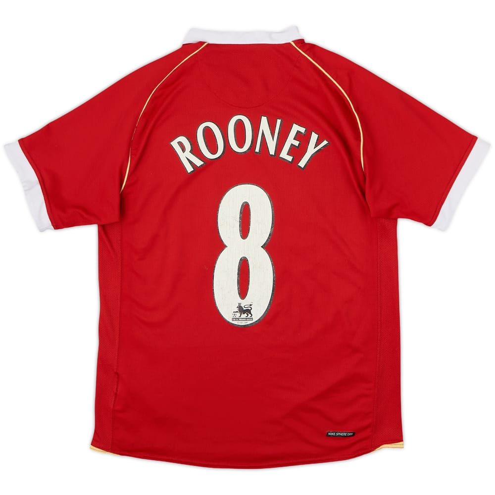 2006-07 Manchester United Home Shirt Rooney #8 - 6/10 - (S)