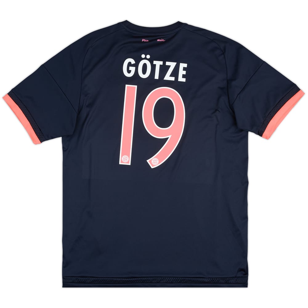 2015-16 Bayern Munich Third Shirt Gotze #19 - 8/10 - (L)