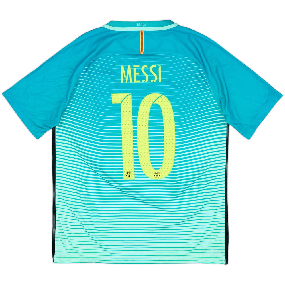 2016-17 Barcelona Authentic Third Shirt Messi #10 - 8/10 - (M)