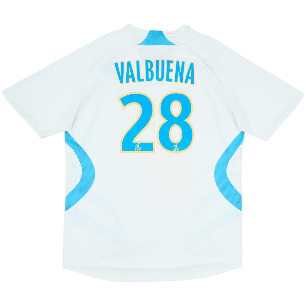 2007-08 Olympique Marseille Home Shirt Valbuena #28 - 7/10 - (XL)