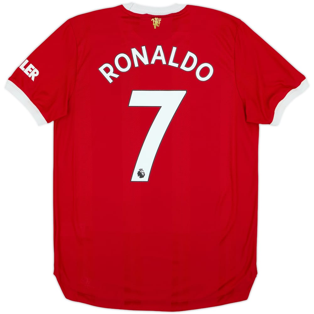 Camiseta auténtica de local del Manchester United 2021-22 Ronaldo #7 - 5/10 - (L)