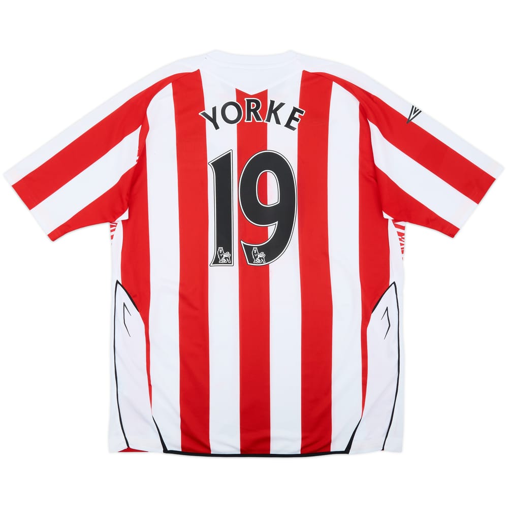 2007-08 Sunderland Home Shirt Yorke #19 - 5/10 - (XL)