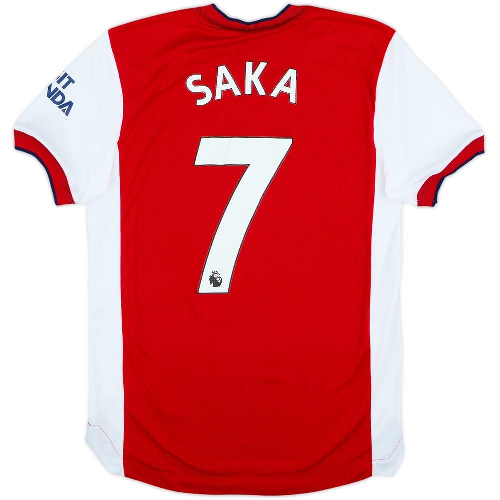 2021-22 Arsenal Authentic Home Shirt Saka #7 - 6/10 - (S)