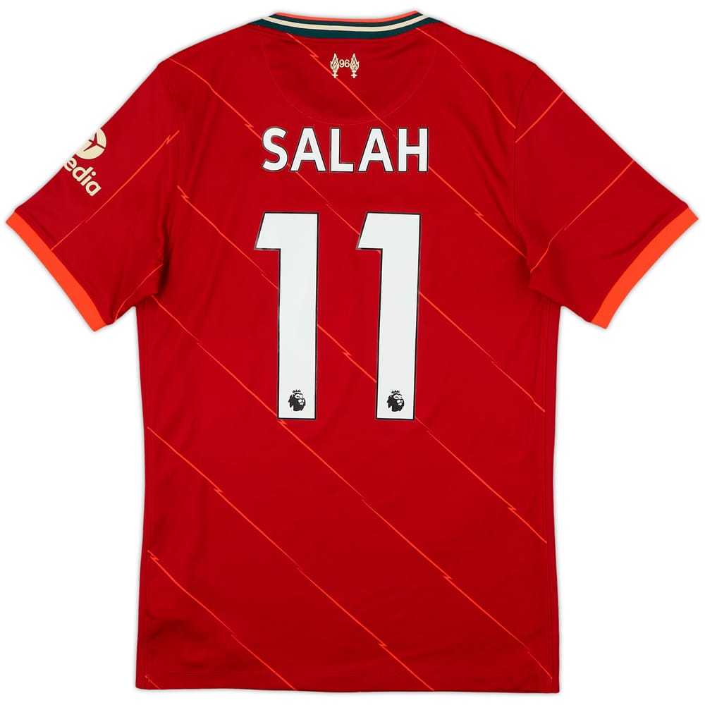 2021-22 Liverpool Home Shirt Salah #11 - 9/10 - (S)