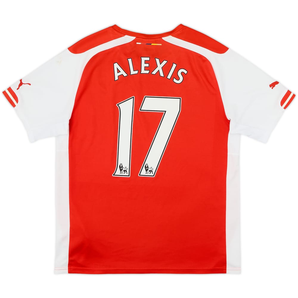 2014-15 Arsenal Home Shirt Alexis #17 - 5/10 - (M)