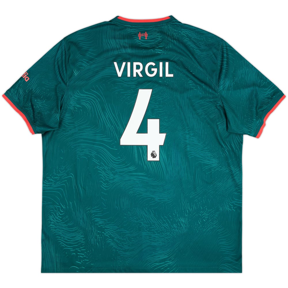 2022-23 Liverpool Third Shirt Virgil #4 - 8/10 - (XXL)