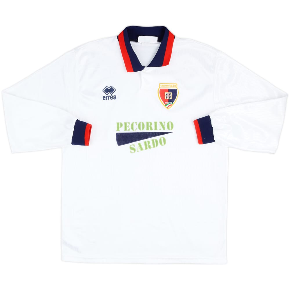 Camiseta de visitante de manga larga del Cagliari 1993-95 - 6/10 - (L)