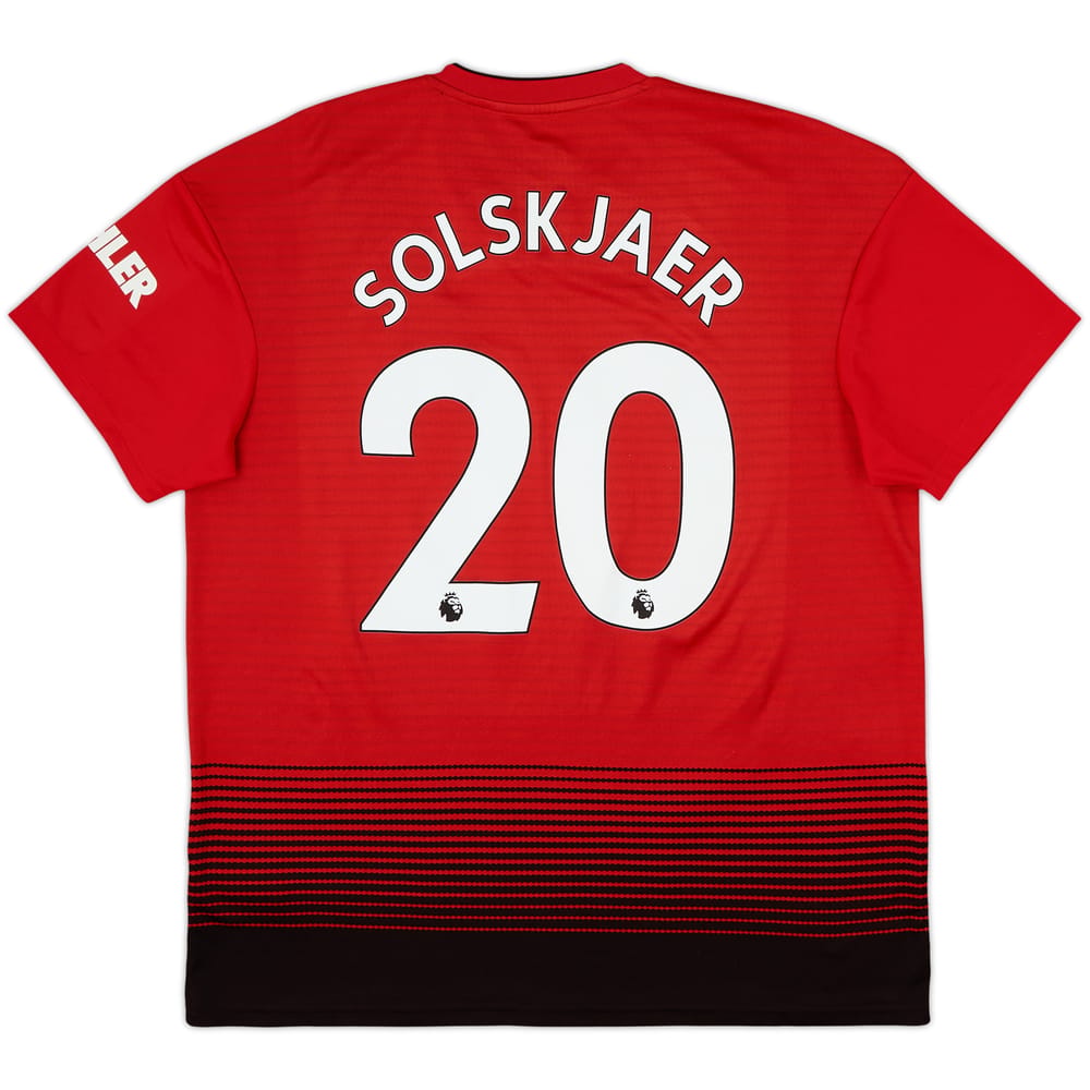2018-19 Manchester United Home Shirt Solskjaer #20 - 9/10 - (XL)