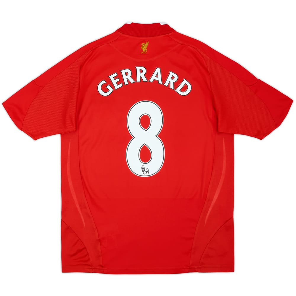 2008-10 Liverpool Camiseta Local Gerrard #8 - 7/10 - (XL.JUVENIL)
