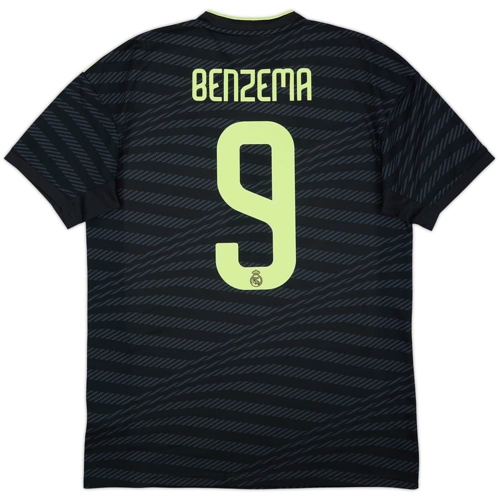 2022-23 Real Madrid Third Shirt Benzema #9 - 8/10 - (M)