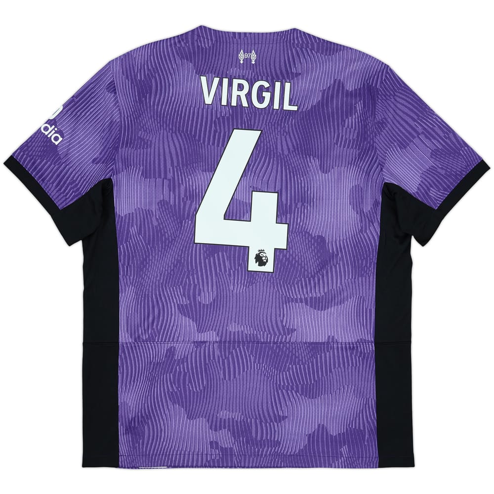 2023-24 Liverpool Third Shirt Virgil #4 - 8/10 - (XL)