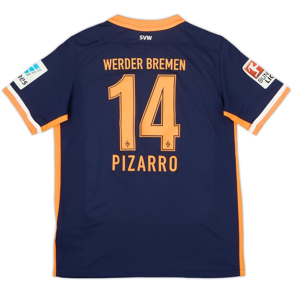 2015-16 Werder Bremen Away Shirt Pizarro #14 - 8/10 - (XL.Boys)
