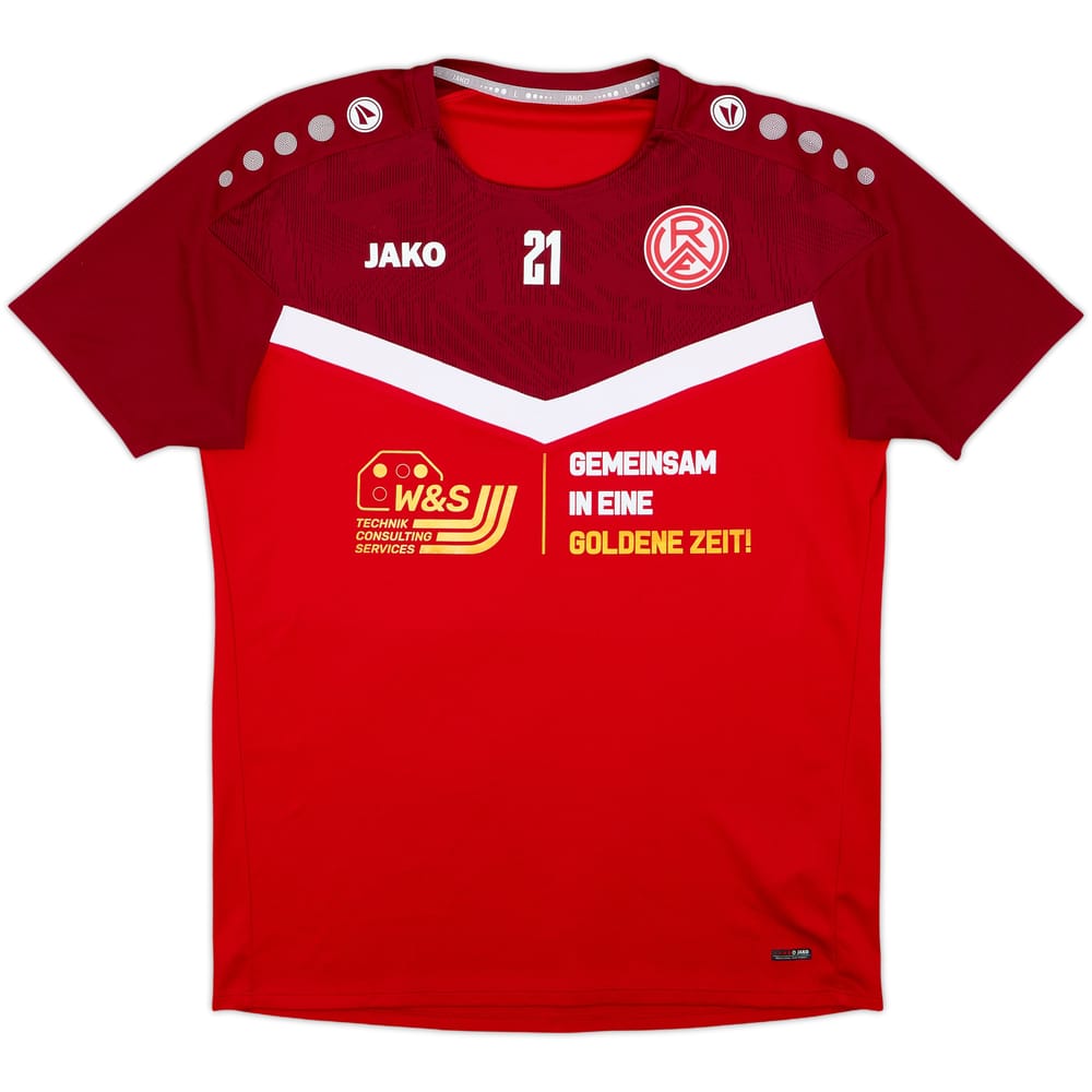 2024-25 Rot-Weiss Essen Player Issue Jako Training Shirt #21 - 8/10 - (L)