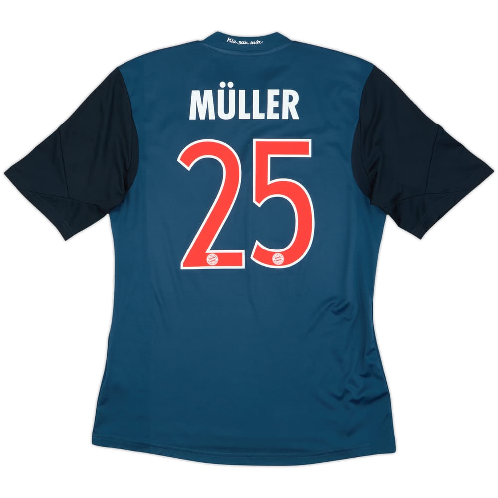 Camiseta de la tercera equipación del Bayern Munich 2013-14 Muller #25 - 8/10 - (M)