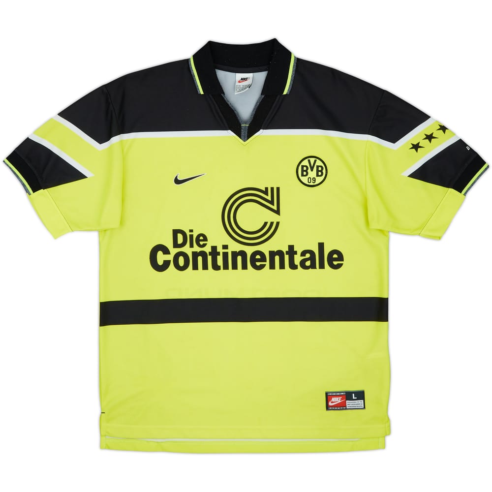 1997-98 Borussia Dortmund Home Shirt #9 - 8/10 - (L)
