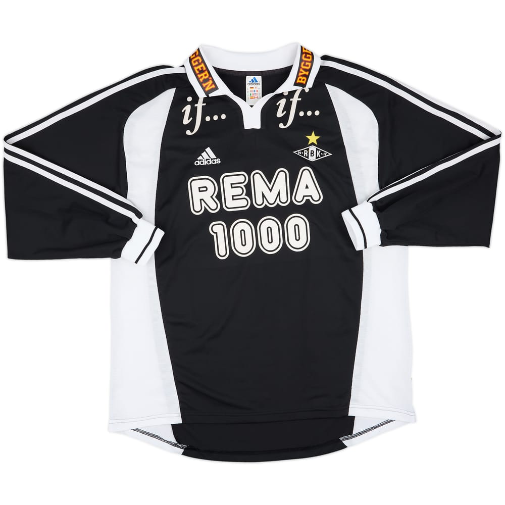 2001-02 Rosenborg Match Issue Signed Away L/S Shirt #16 (Steinsland)