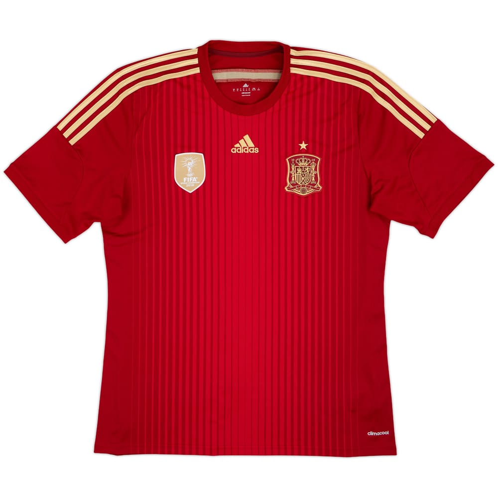 2013-15 Spain Home Shirt - 8/10 - (XL)