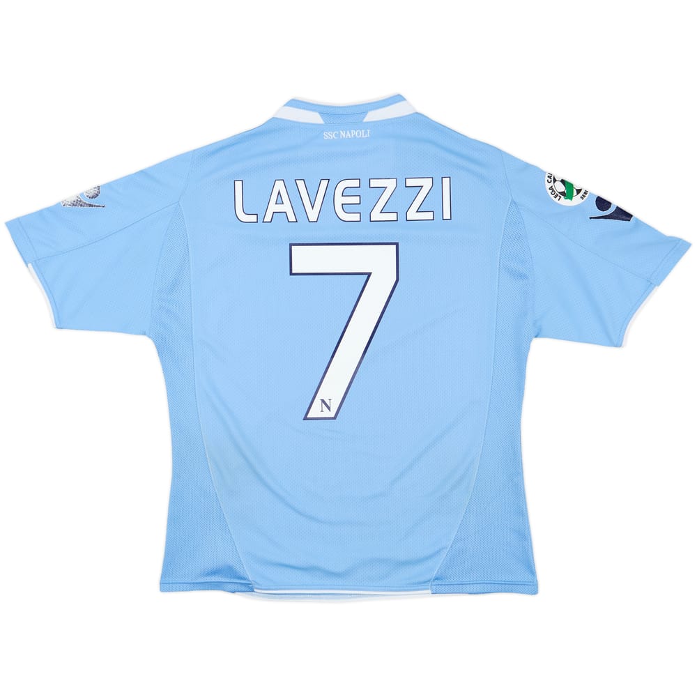 2009-10 Napoli Home Shirt Lavezzi #7 - 6/10 - (S)