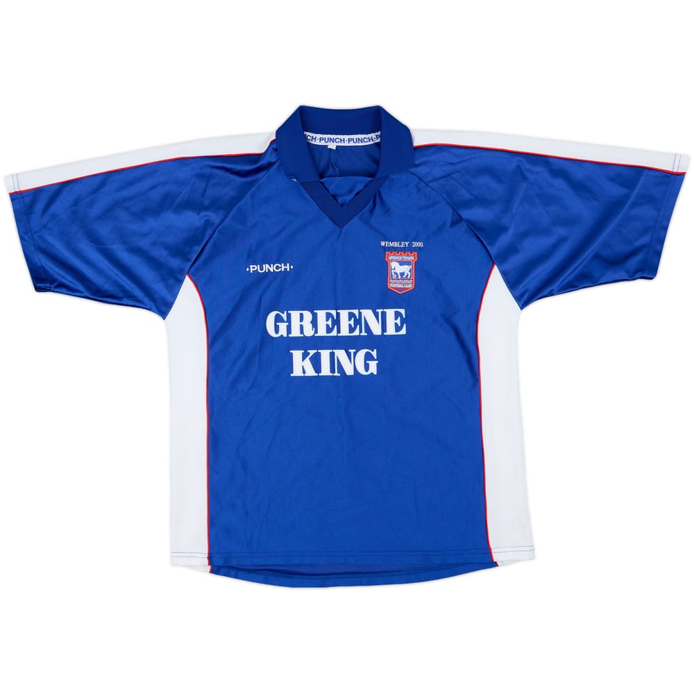 1999-01 Ipswich 'Wembley 2000' Home Shirt - 9/10 - (L)