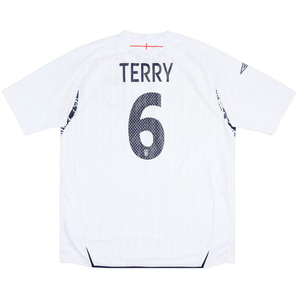 2007-09 England Home Shirt Terry #6 - 4/10 - (XL)