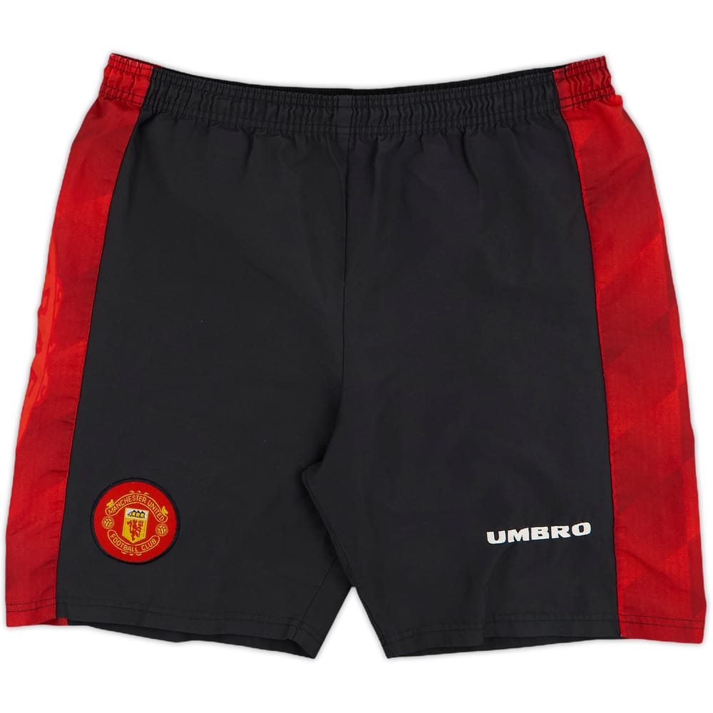 1996-98 Manchester United Alternate Home Shorts - 8/10 - (S)