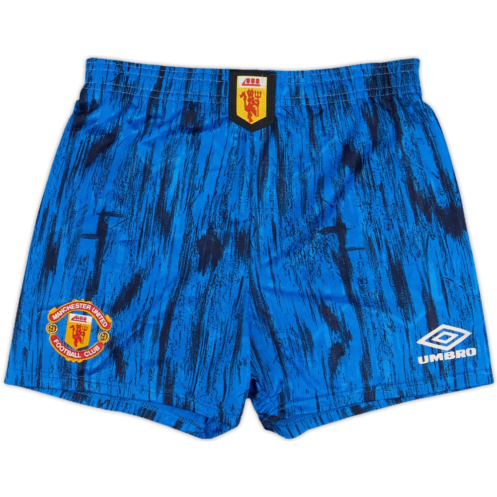 1992-93 Manchester United Away Shorts - 7/10 - (S.Boys)