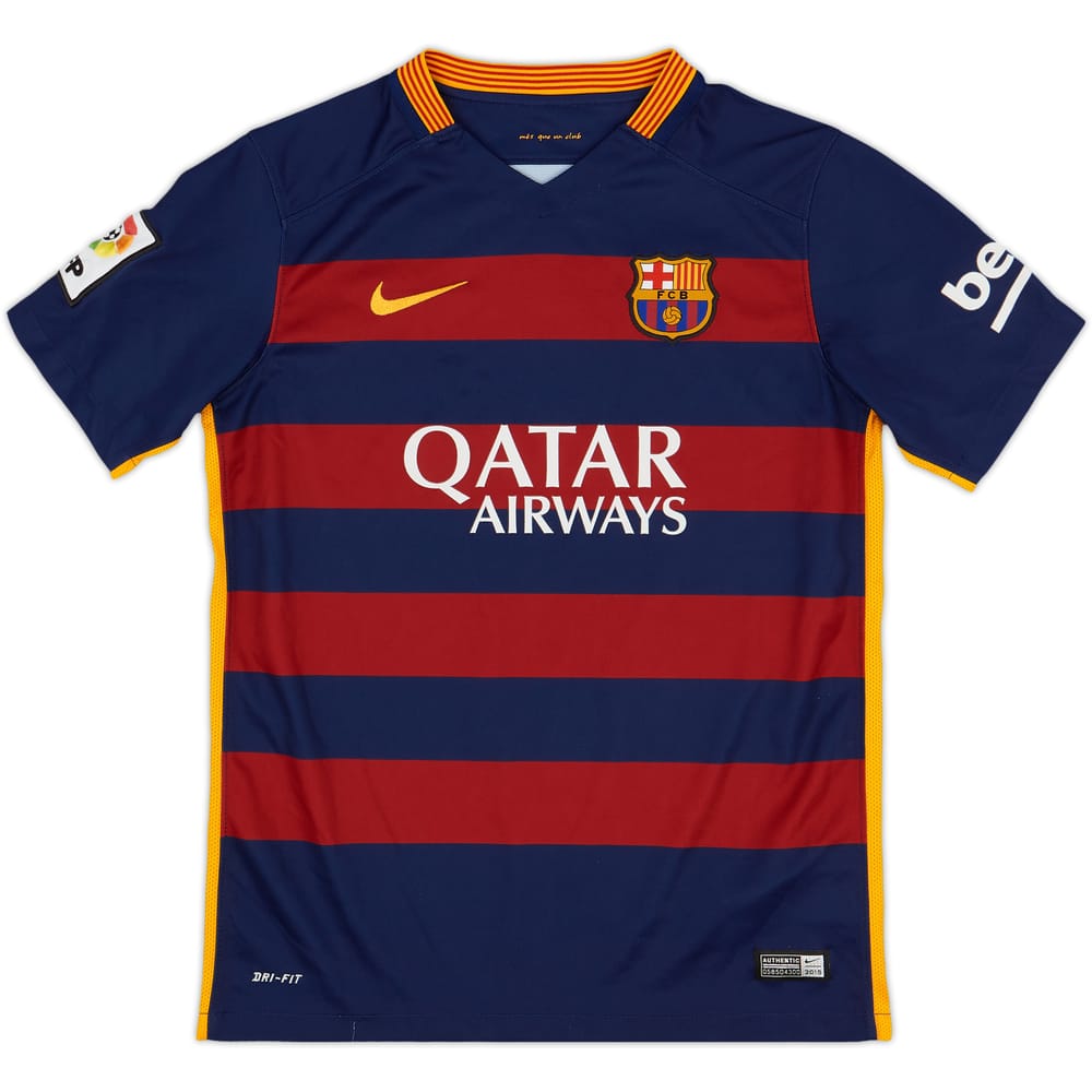 2015-16 Barcelona Home Shirt - 8/10 - (L.Boys)