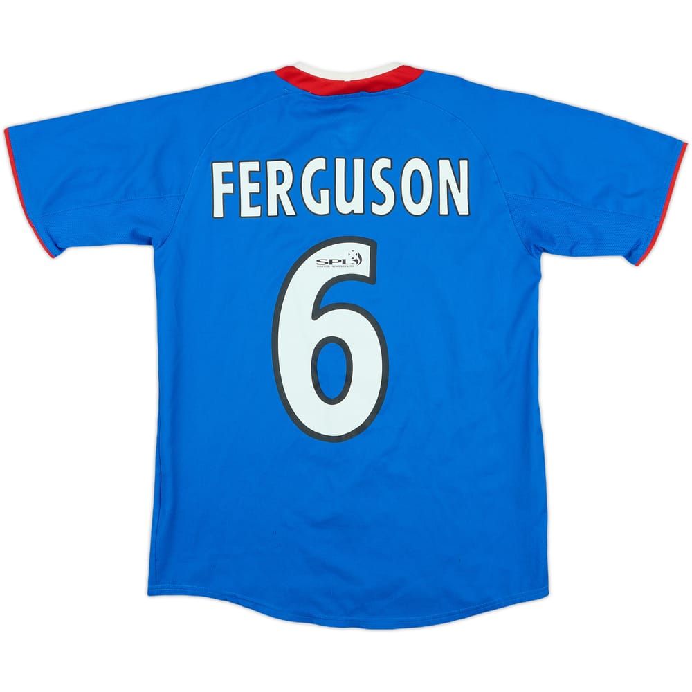 2003-05 Rangers Home Shirt Ferguson #6 - 8/10 - (M.Boys)