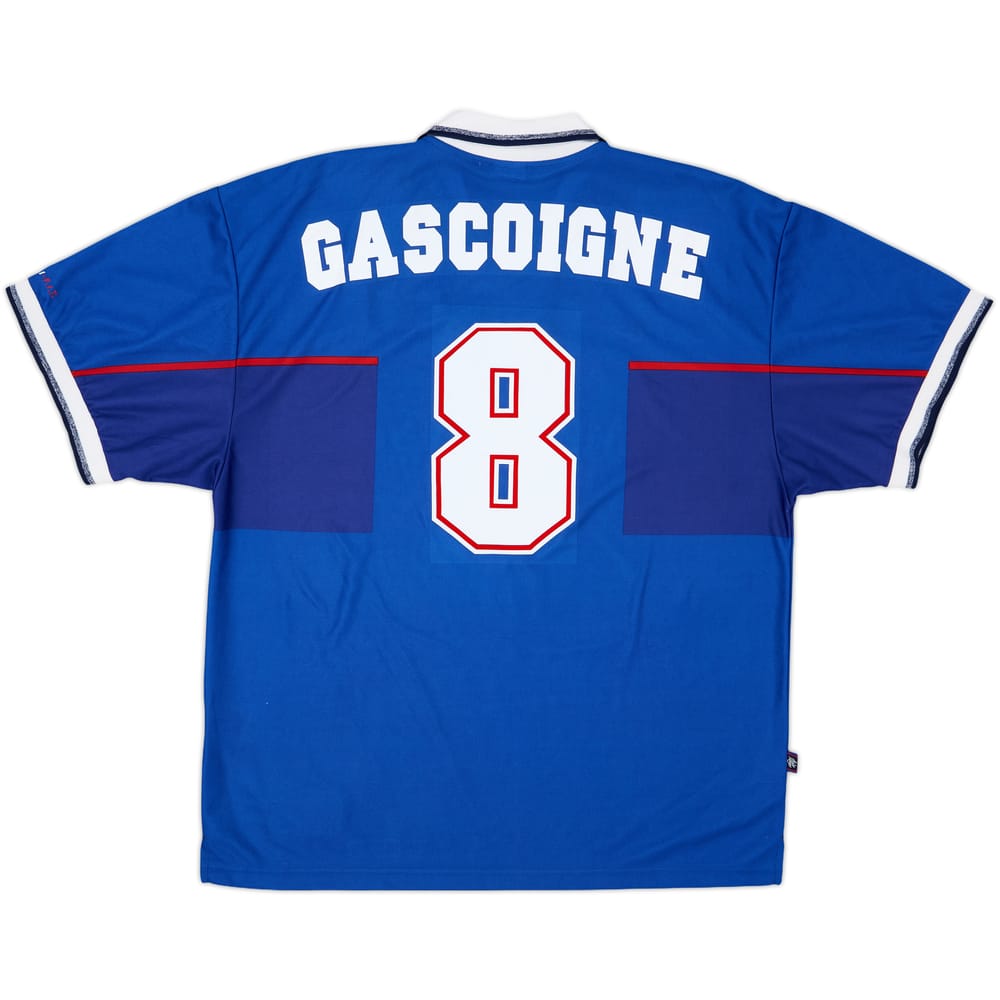 1997-99 Rangers Home Shirt Gascoigne #8 - 9/10 - (XXL)