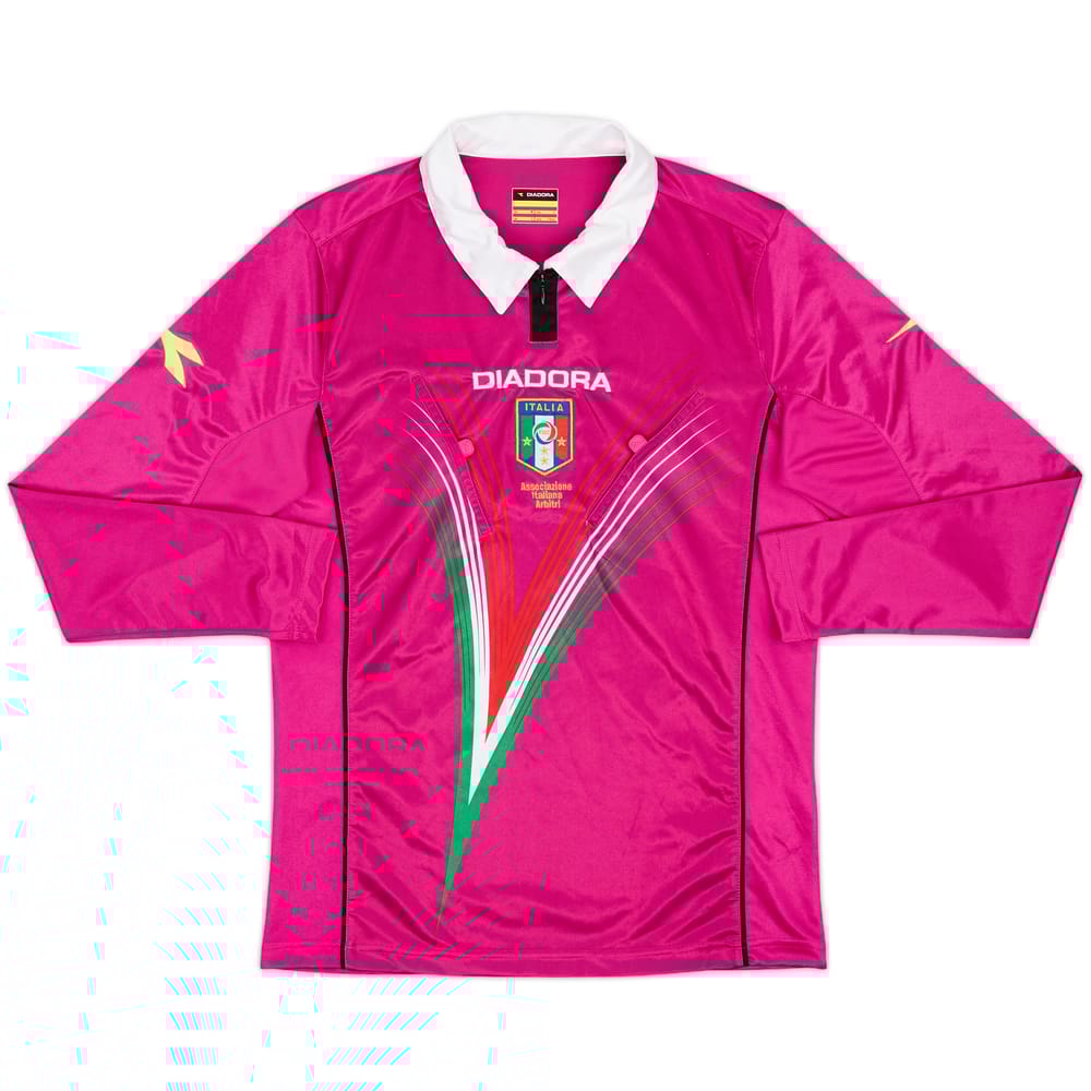 2009-10 Italy Diadora Referee L/S Shirt - 9/10 - (S)