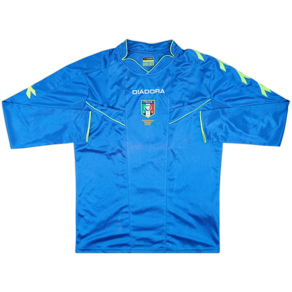 2013-14 Italy Diadora Referee L/S Shirt - 8/10 - (M)