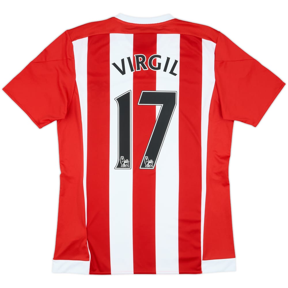 2015-16 Southampton Home Shirt Virgil #17 - 8/10 - (M)