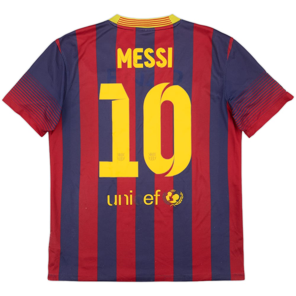 2013-14 Barcelona Home Shirt Messi #10 - 4/10 - (M)
