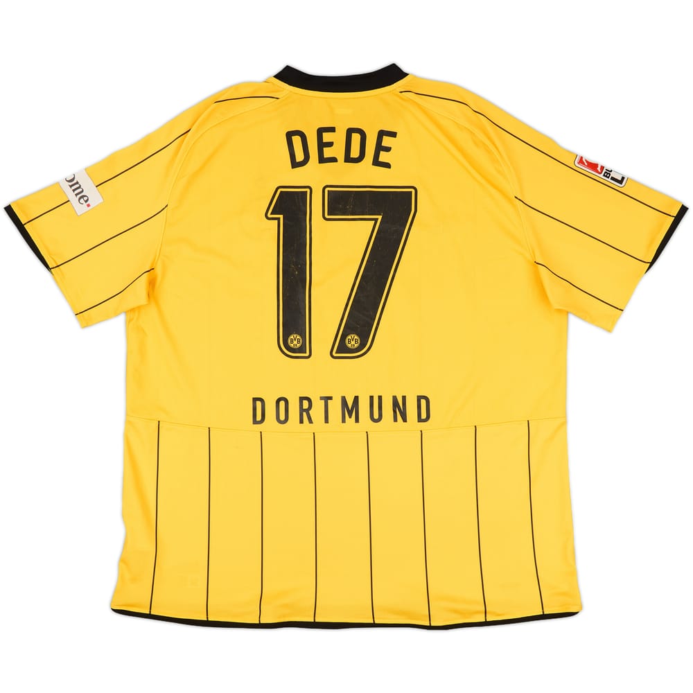 2008-09 Borussia Dortmund Signed Home Shirt Dede #17 - 4/10 - (XXL)