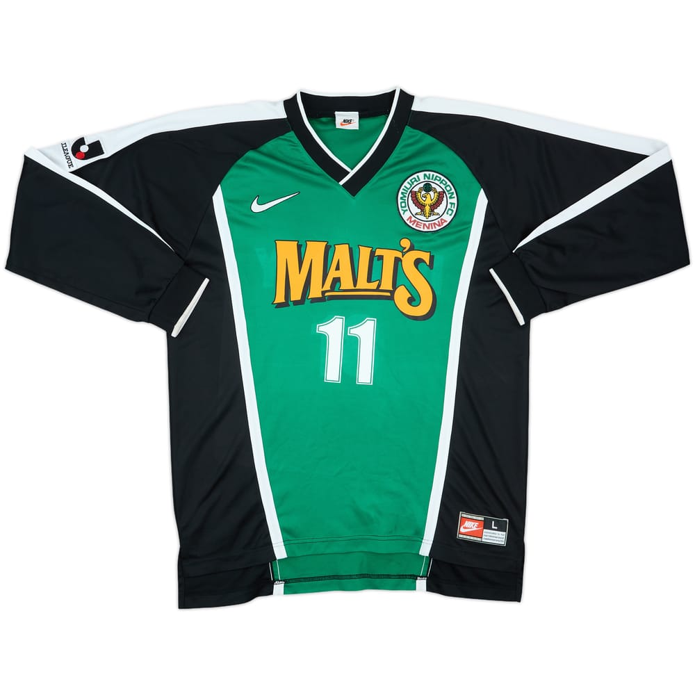 1998 Tokyo Verdy Match Issue Home L/S Shirt #11