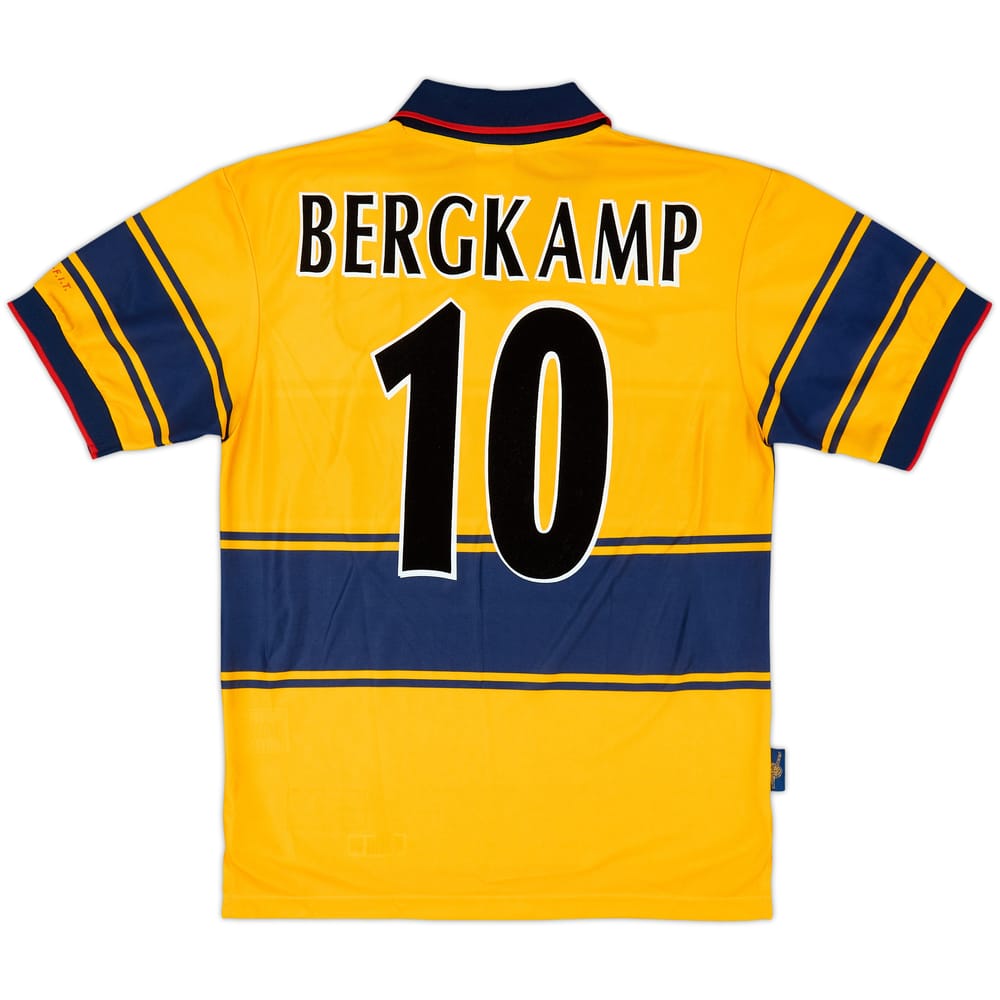 1997-99 Arsenal Away Shirt Bergkamp #10 - 8/10 - (S)