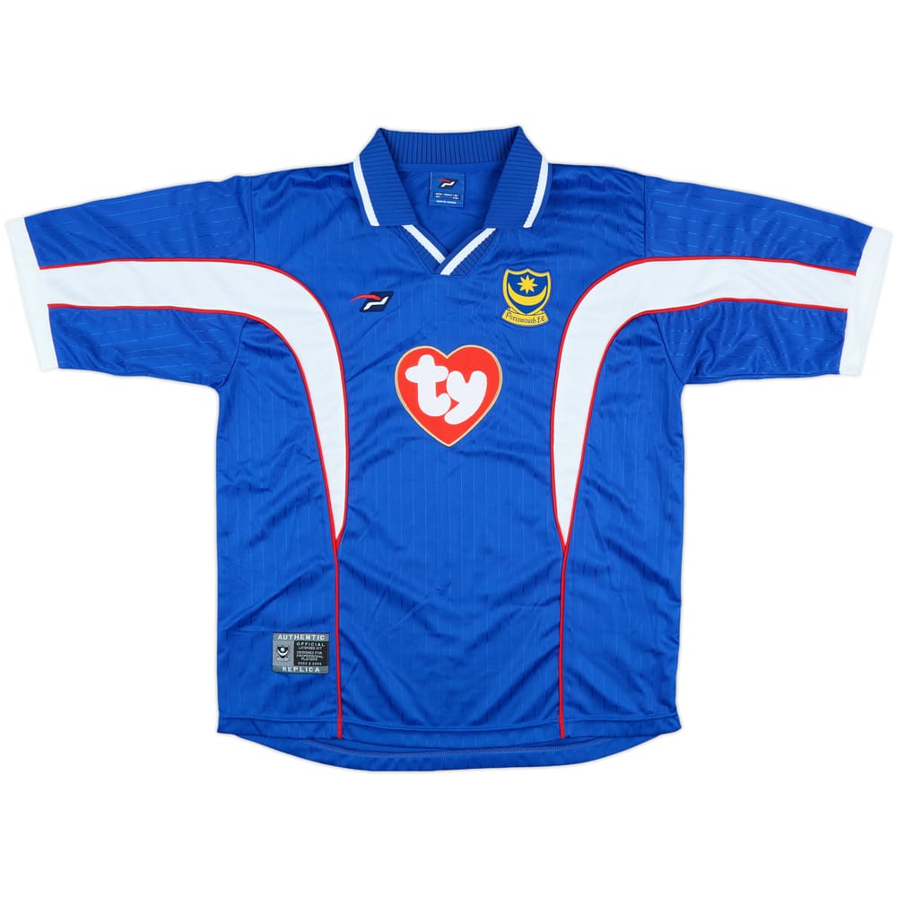 2002-03 Portsmouth Match Issue Home Shirt #5