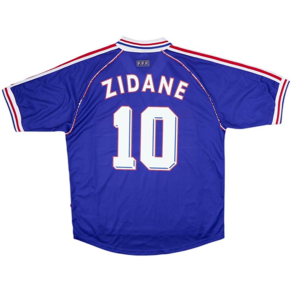 1998-00 France 'Pour Toi Zinedine Zidane' Home Shirt Zidane #10 - 9/10 - (XL)