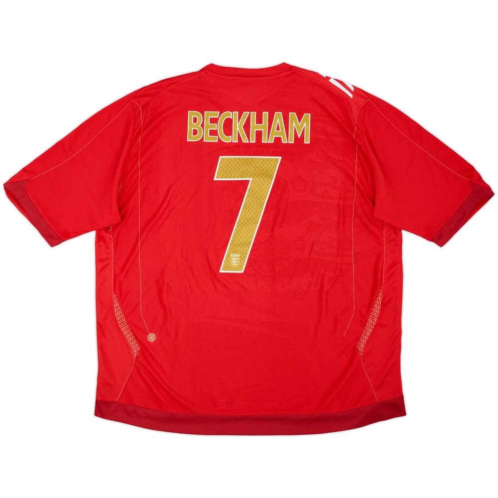 2006-08 England Away Shirt Beckham #7 - 10/10 - (3XL)