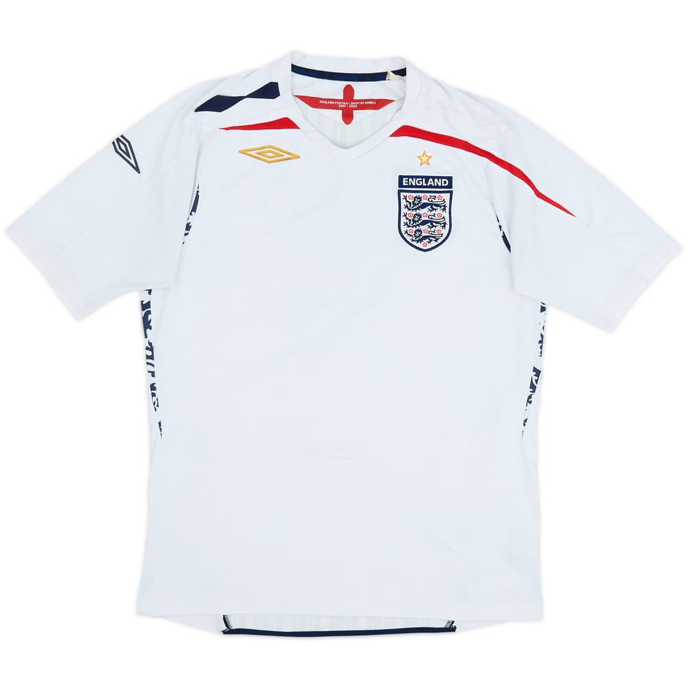 2007-09 England Home Shirt - 5/10 - (M)