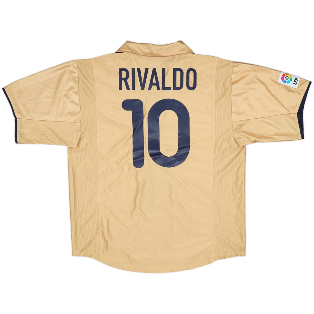 2001-03 Barcelona Away Shirt Rivaldo #10 - 9/10 - (XL)