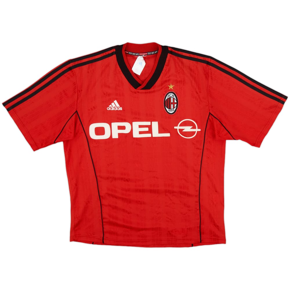 1999-00 AC Milan adidas Training Shirt - 9/10 - (L)
