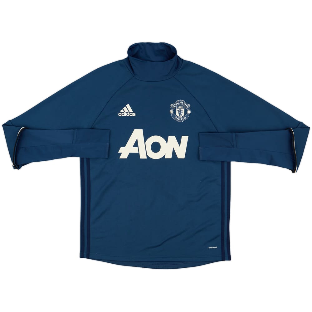 2016-17 Manchester United adidas Drill Top - 9/10 - (M)