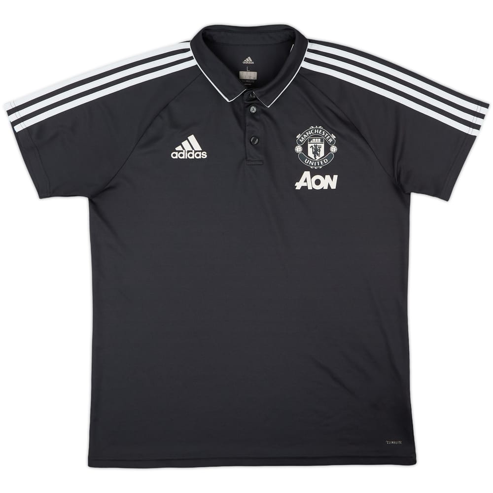 2017-18 Manchester United adidas Polo Shirt - 9/10 - (L)