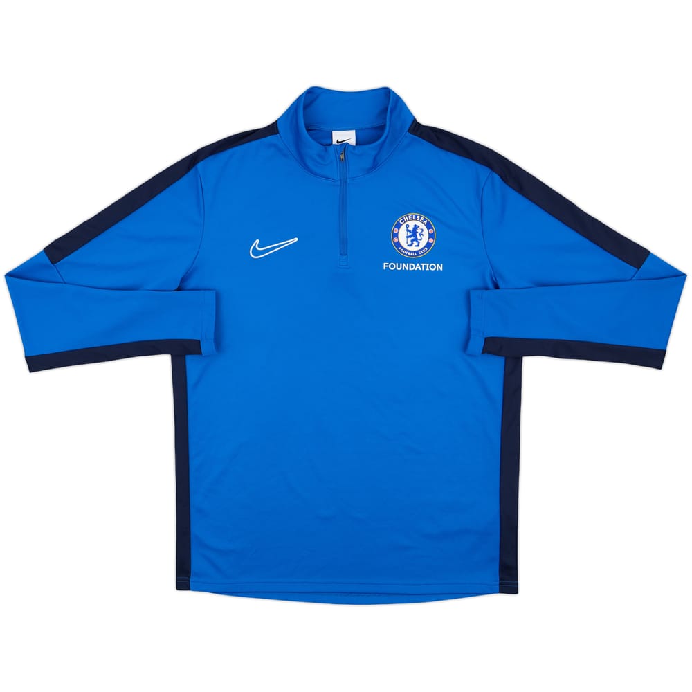 2023-24 Chelsea Foundation Nike 1/4 Zip Sweat Top - 10/10 - (M)